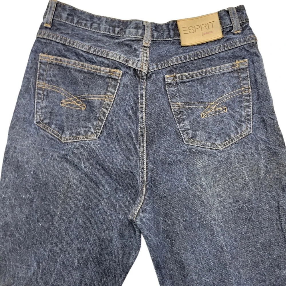 Vintage Esprit Jean Size 30 High Waist Tapered Leg Denim Blue Wash 90s   E222